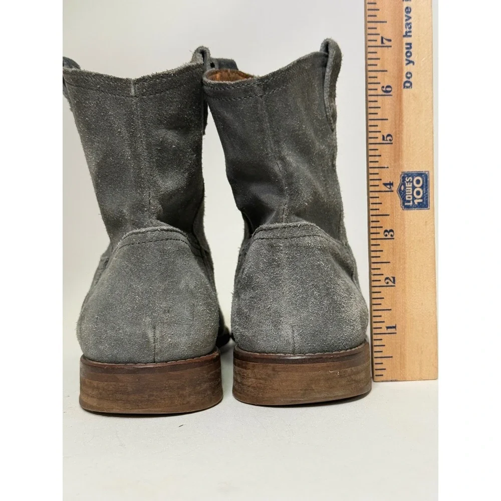 Madewell Otis‎ Bootie Women's 8.5 Pull On Western Suede Ankle Boot Gray
